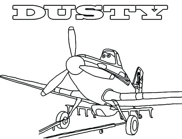 600x458 Disney Planes Dusty Coloring Pages Planes Coloring Page