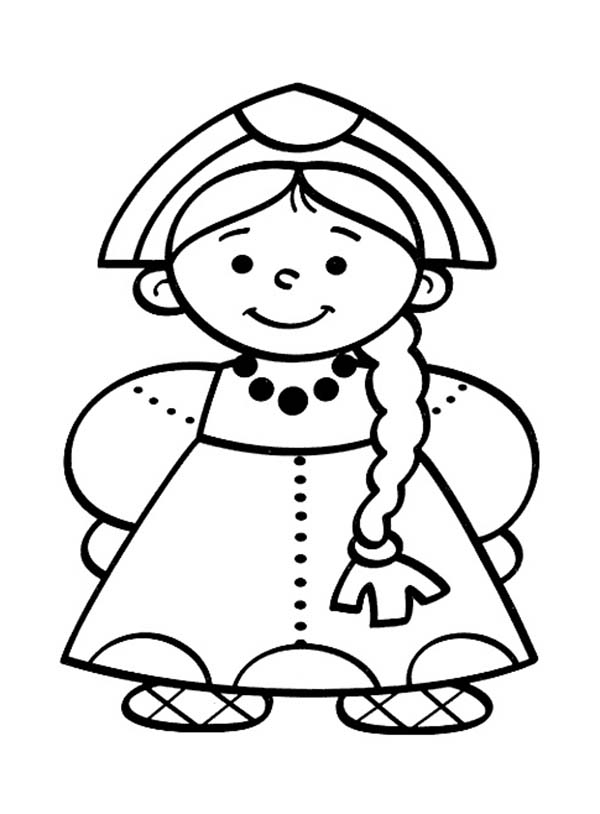 600x814 Little People Dutch Girl Coloring Pages Batch Coloring