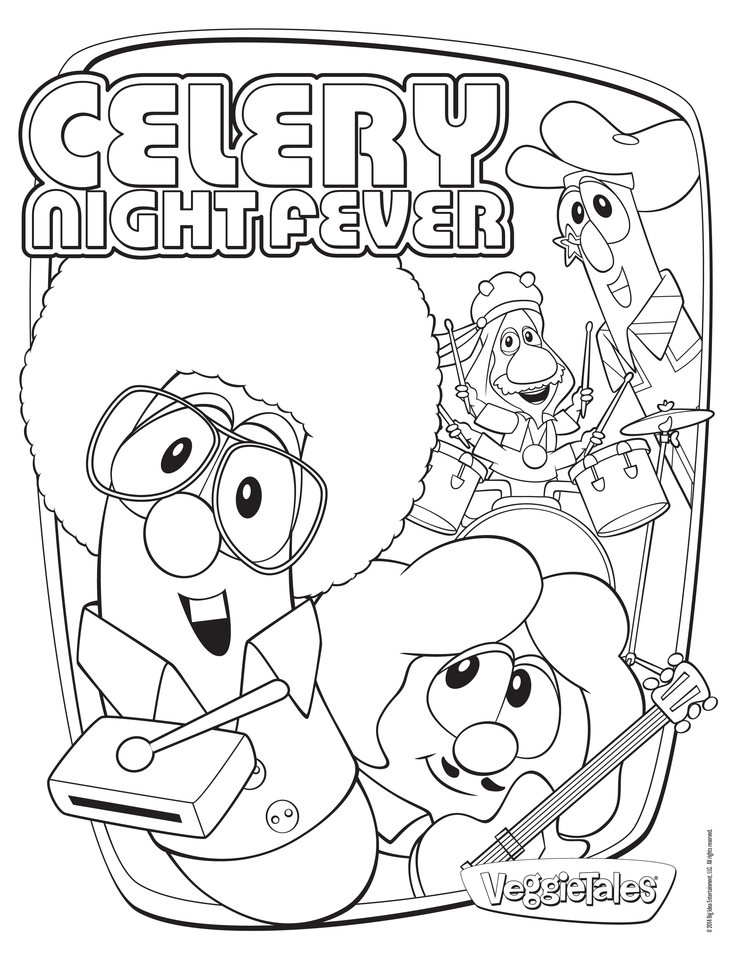 2550x3300 Veggie Tales Coloring Pages