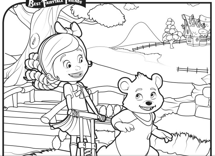 725x529 24 Goldie And Bear Coloring Pages Selection Free Coloring Pages