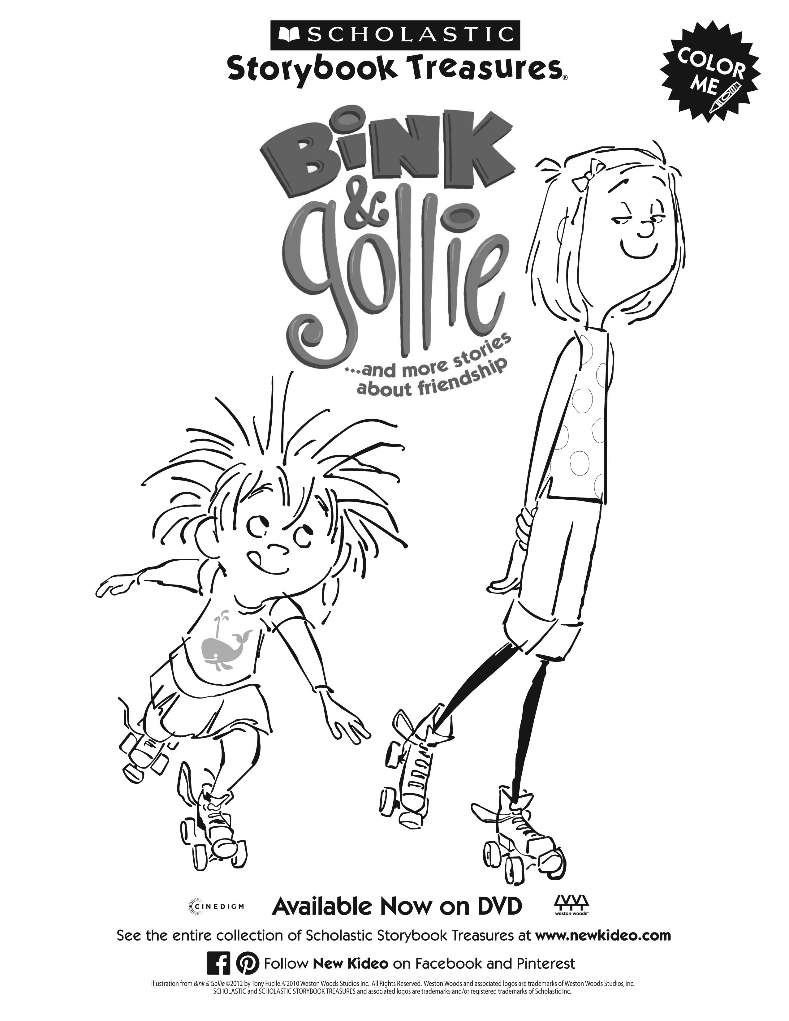 2550x3300 Bink And Gollie On Dvd Coloring Sheet Kids Printables