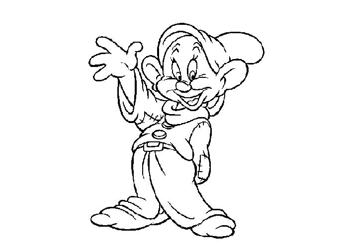 700x500 Dopey Dwarf Colouring Pages Coloring 6 Trpaslici