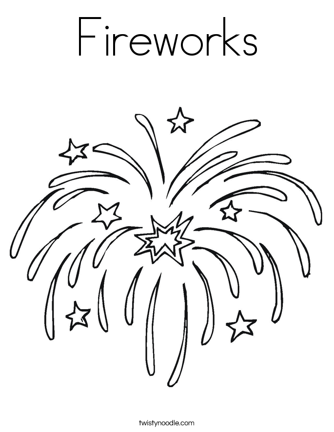 685x886 Fireworks Coloring Pages