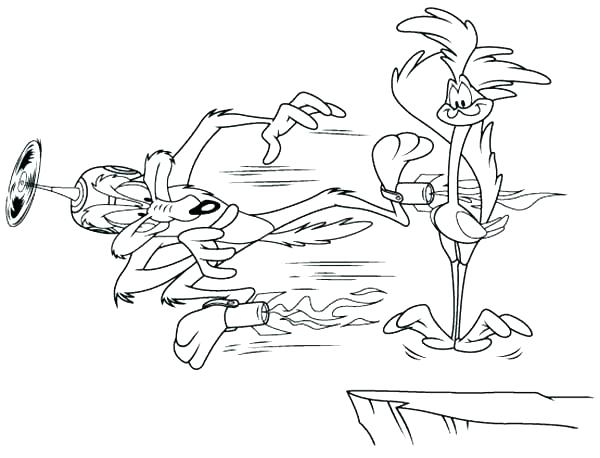 600x458 Road Runner Coloring Page Coyote Coloring Page Wile E Coyote Cant