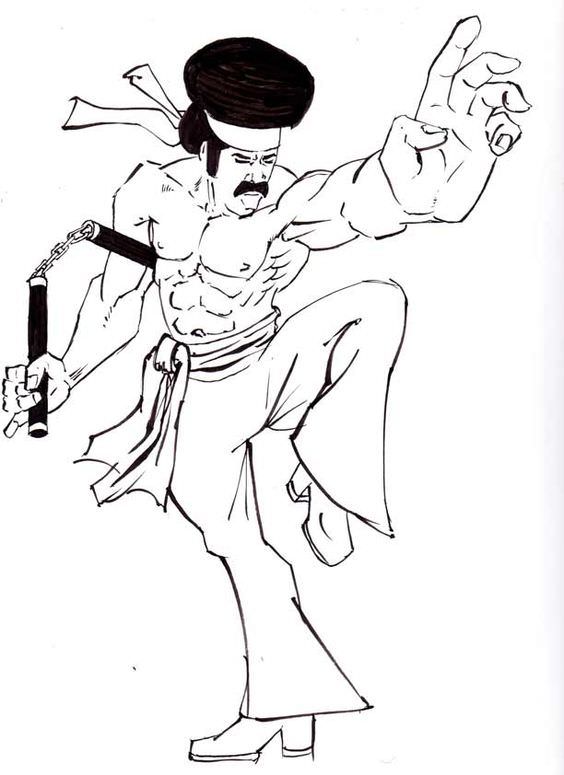 564x775 Black Dynamite Coloring Pages