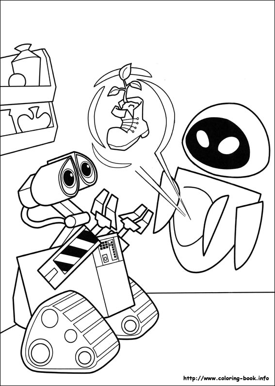 567x794 Wall E Coloring Pages