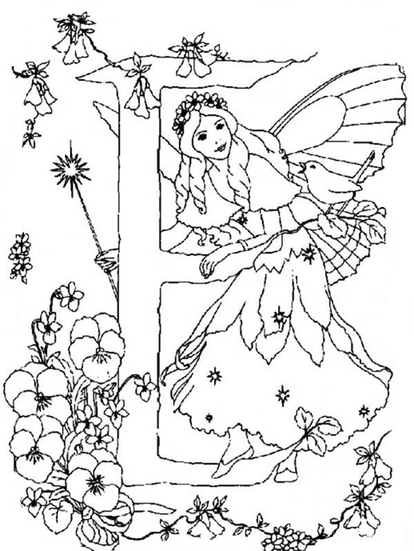 600x798 Alphabet Elf Letter E Coloring Pages An Elf Queen Batch Coloring