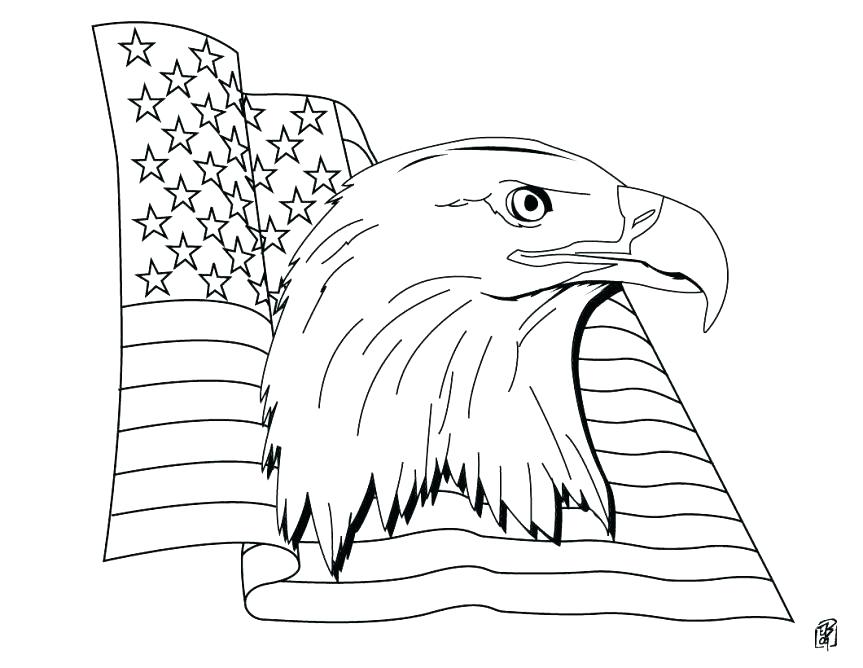 863x668 Eagle Coloring Page Harpy Eagle Coloring Page Free Patriotic Flag