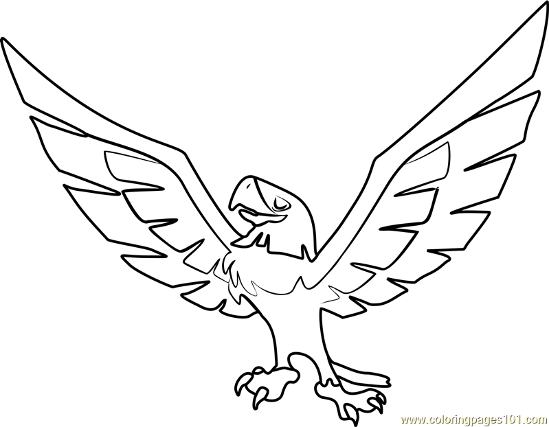 799x622 Eagle Animal Jam Coloring Page