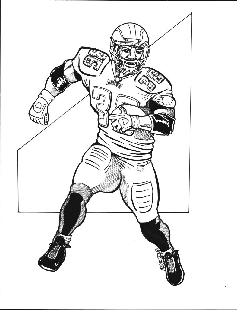 786x1024 Eagles Football Coloring Page Free Download
