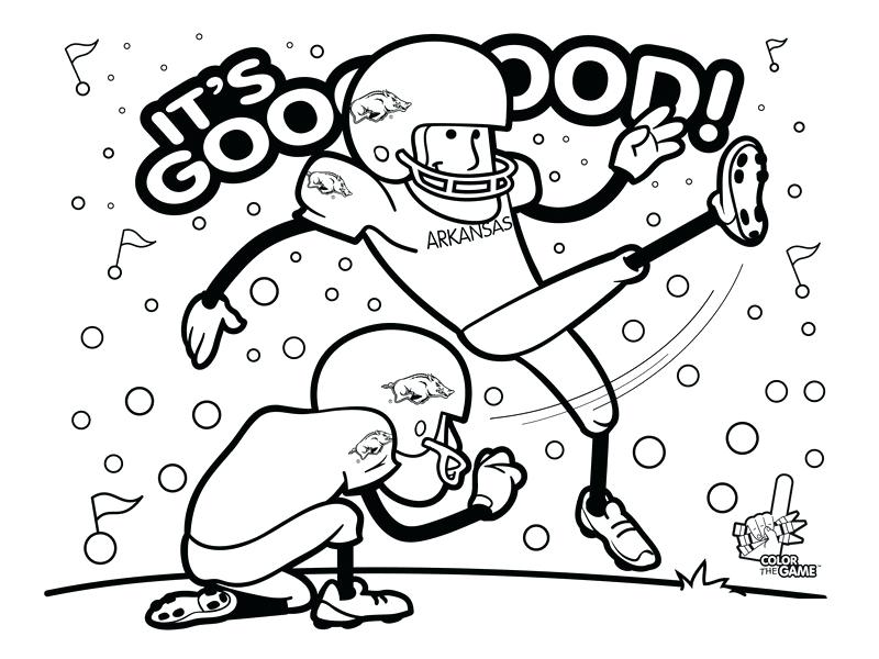 800x600 Football Coloring Pages For Kids Printable