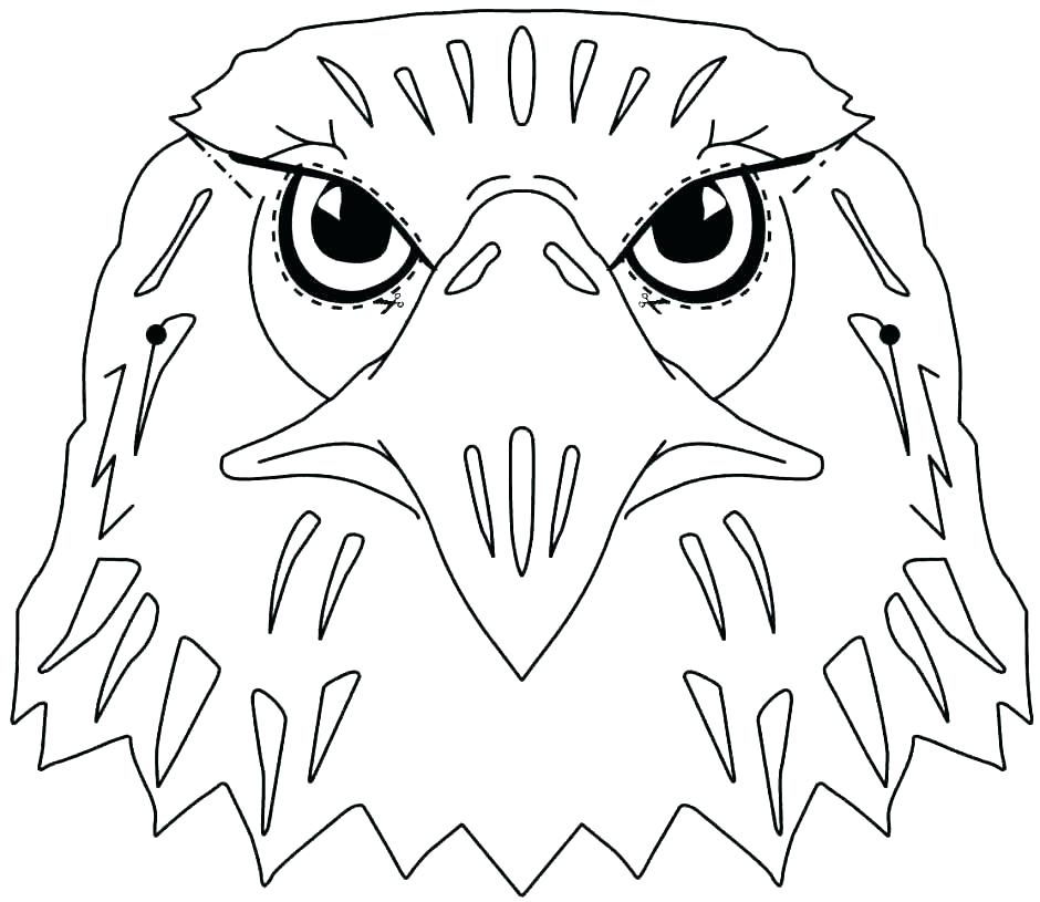940x815 Eagles Logo Coloring Page Free Printable Pages Eagle