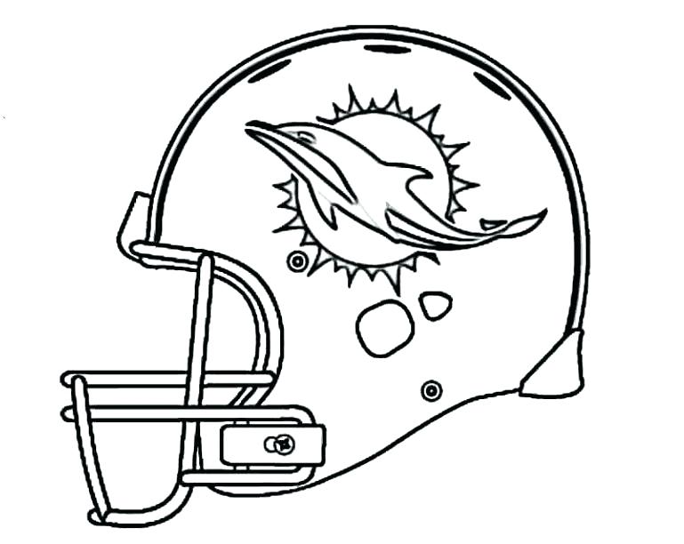 769x612 Football Coloring Pages Football Coloring Pages Dolphins Helmet