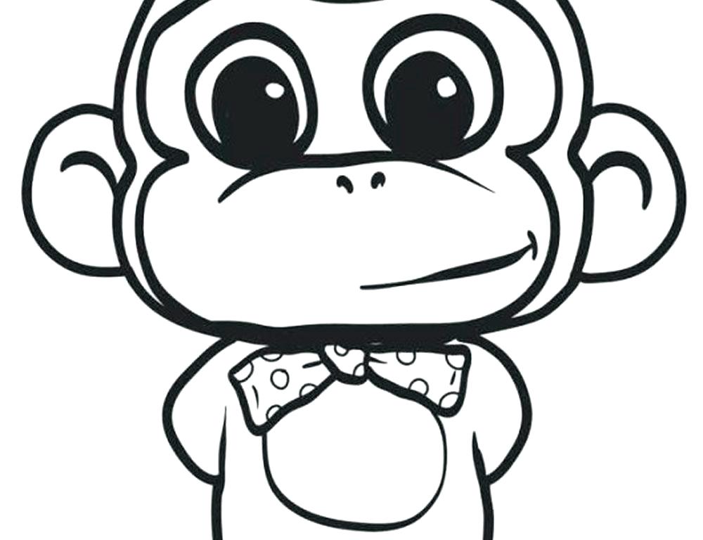 1000x768 Ear Coloring Page Monkey Coloring Pages Printable Free Printable