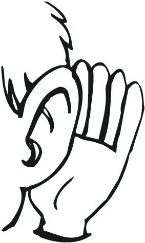 283x475 Ear Coloring Page 5 Senses Worksheet Ear Listening Coloring Page K