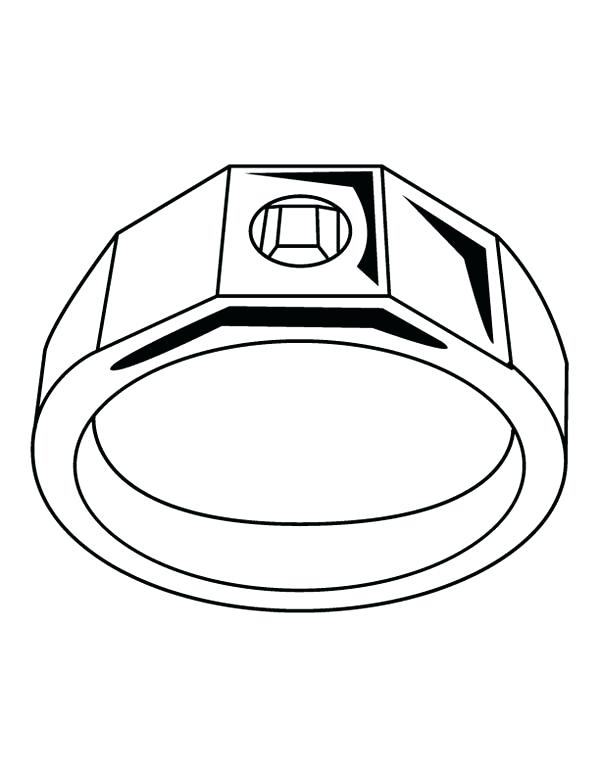 600x776 Jewelry Coloring Pages Wedding Ring Jewelry Coloring Page Coloring