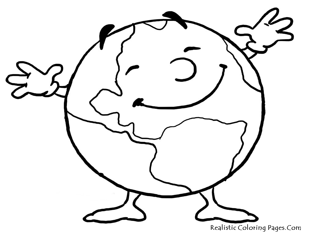 1024x768 Earth Coloring Pages Printable Earth Day Coloring Pages Realistic