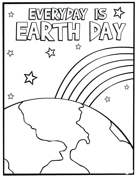 550x711 Printable Earth Day Coloring Pages