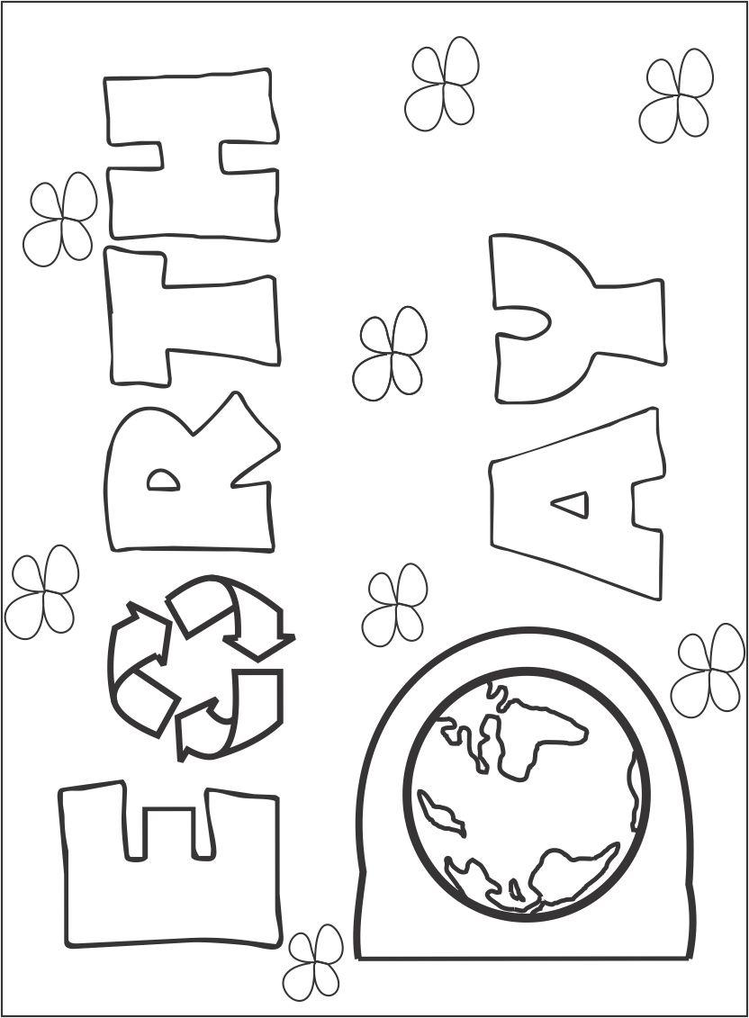 832x1131 Earth Day Printable Coloring Page For Kids 1