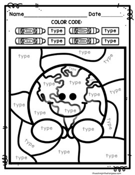270x350 Day Activity (Editable Earth Day Coloring Page Earth Day Activities)