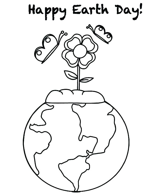 600x766 Earth Day Coloring Sheet Interconnect.site