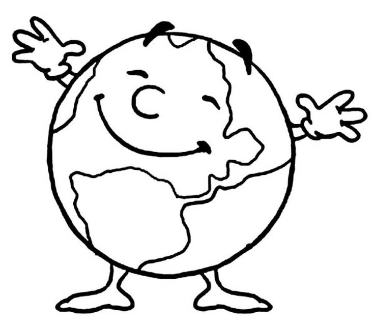 735x643 Mejores 15 De Earth Day Coloring Pages En
