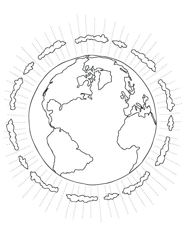 612x792 Earth Science Coloring Pages Drawn Earth Coloring Page 3 Earth