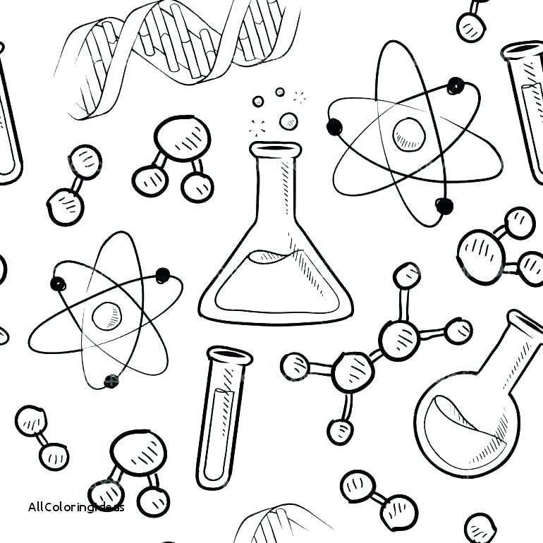 770x770 Science Coloring Pages Free Printable Coloring Cool Science