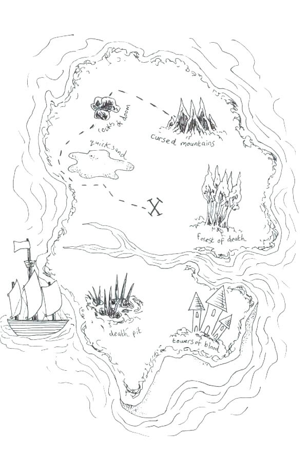 600x879 Landform Coloring Pages Earth Science Volcano Island Canyon Hand