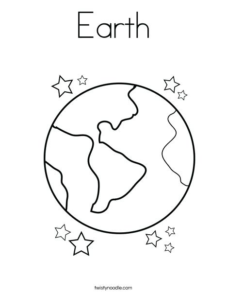 468x605 Coloring Pages Earth Earth With Stars Coloring Page Earthworm