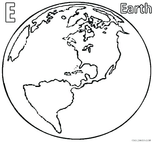 500x467 Coloring Page Earth Coloring Page Of The Earth Printable Earth