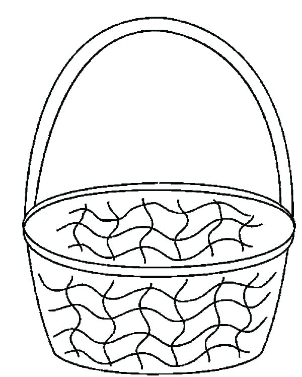 Easter Basket Coloring Pages Printable