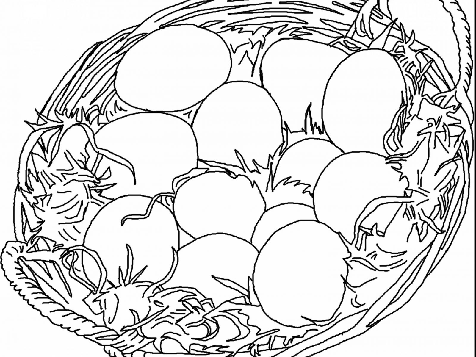1600x1200 Easter Basket Colorings For Kids Sensational Bunny Egg Colouring