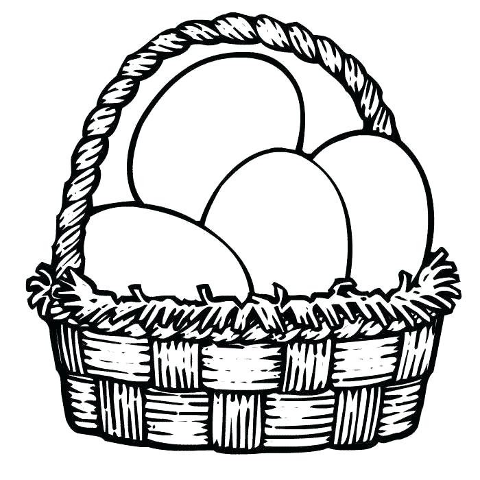 700x700 Coloring Pages Easter Basket Professional