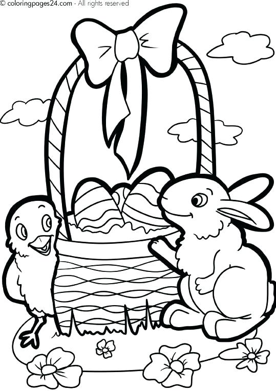 539x765 Easter Basket Coloring Pages To Print Basket Coloring Page Free