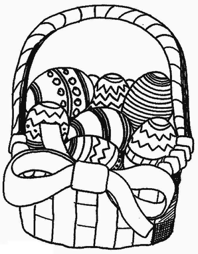 675x864 Easter Basket Coloring Pages