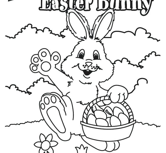 653x600 Free Printable Easter Bunny Colouring Pages Kids Coloring