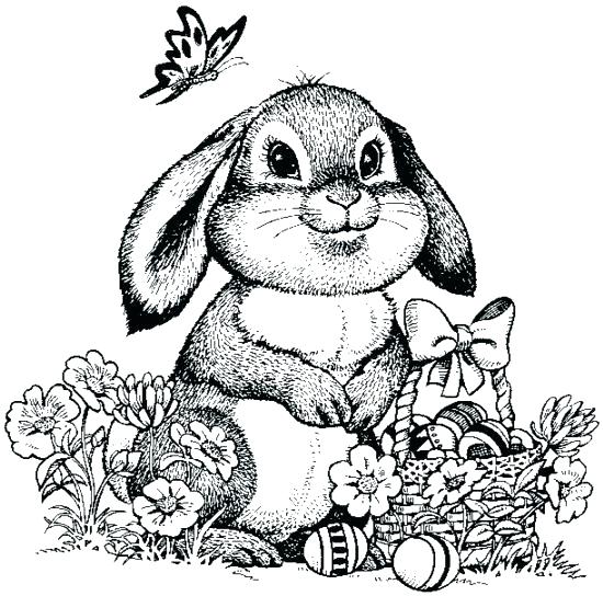 550x544 Coloring Pages Of Bunnies For Easter Bunny Coloring Page Detail