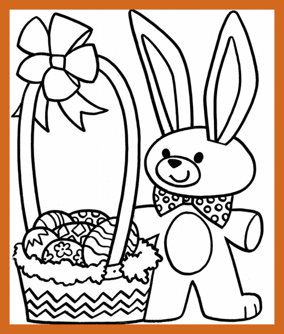924x1086 Marvelous Easter Bunny And Eggs Coloring Pages For Kids Childrens