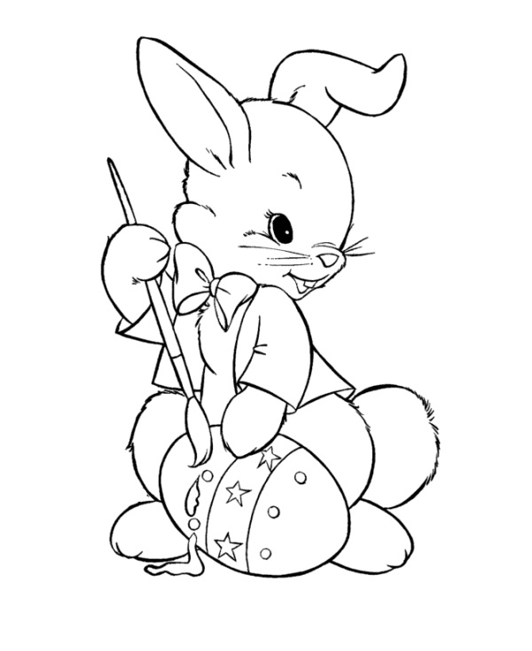 600x734 Printable Easter Bunny Coloring Pages Coloring Me