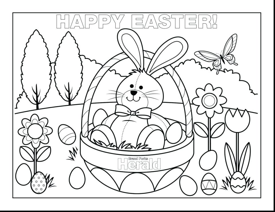 960x742 Coloring Pages Of Easter Eggs And Bunnies Printable Coloring Page