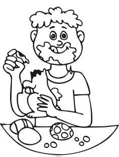 236x309 Big Chocolate Chip Cookie Coloring Page Chocolate