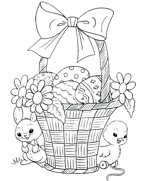 600x734 Easter Chick Coloring Page Sendflare.co