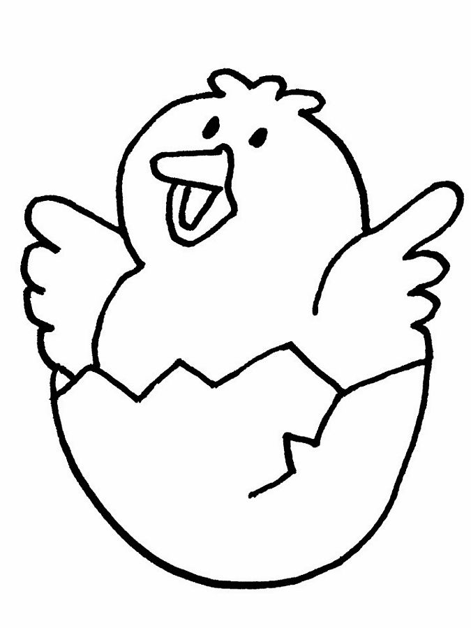 675x900 Chick Coloring Page Easter Colouring