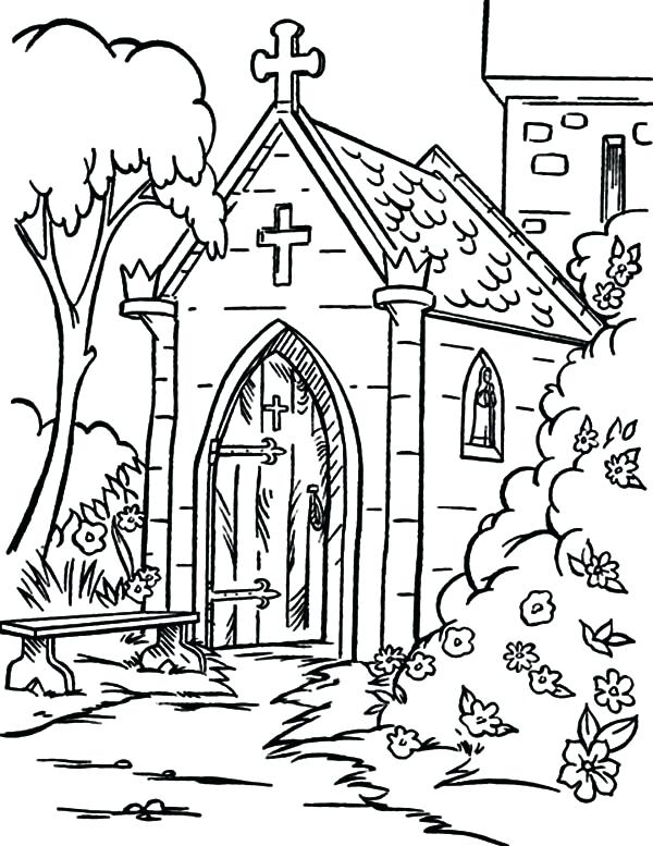 600x777 Church Christmas Coloring Pages 3