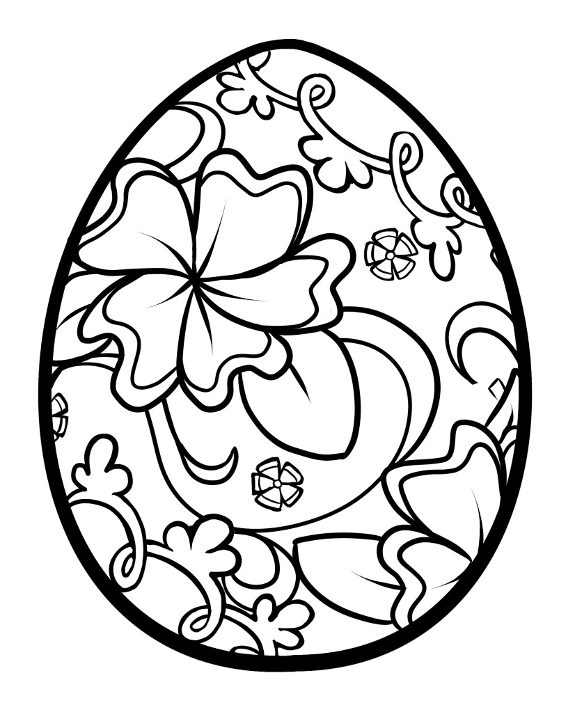 826x1023 Easter Egg For Coloring Free Coloring Page Easter, Food
