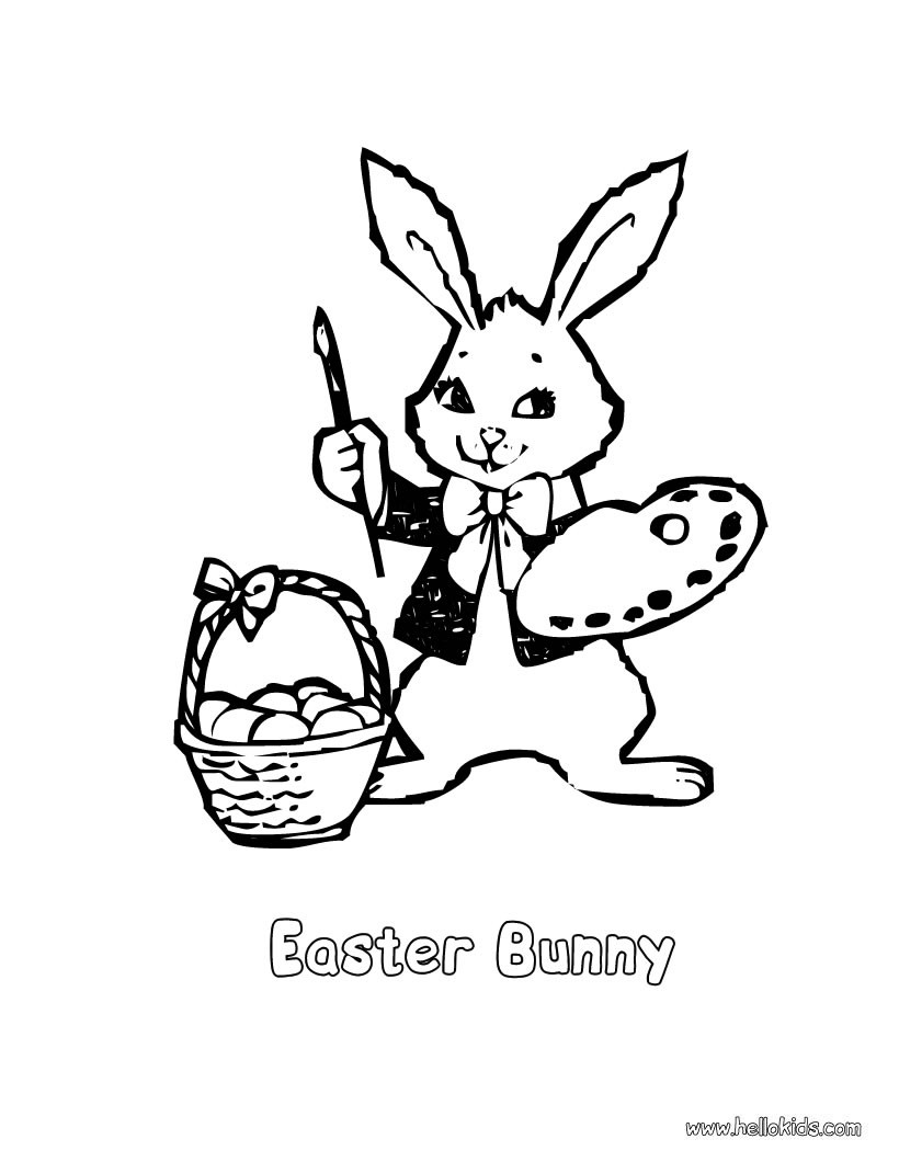 820x1060 Easter Bunny Coloring Pages