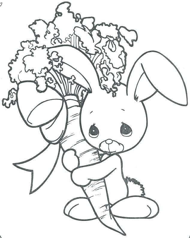 634x794 Bunny Color Page Printable Bunny Coloring Pages An Bunny Chick