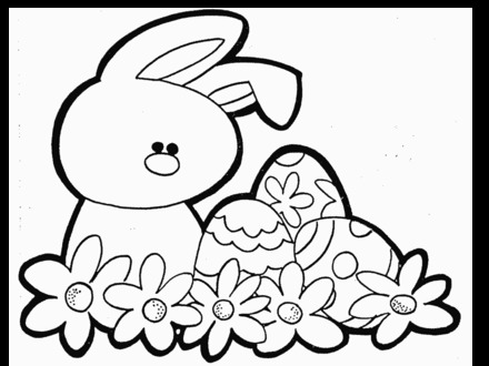 440x330 Printable Easter Coloring Pages Preschool To Good Paint Kids
