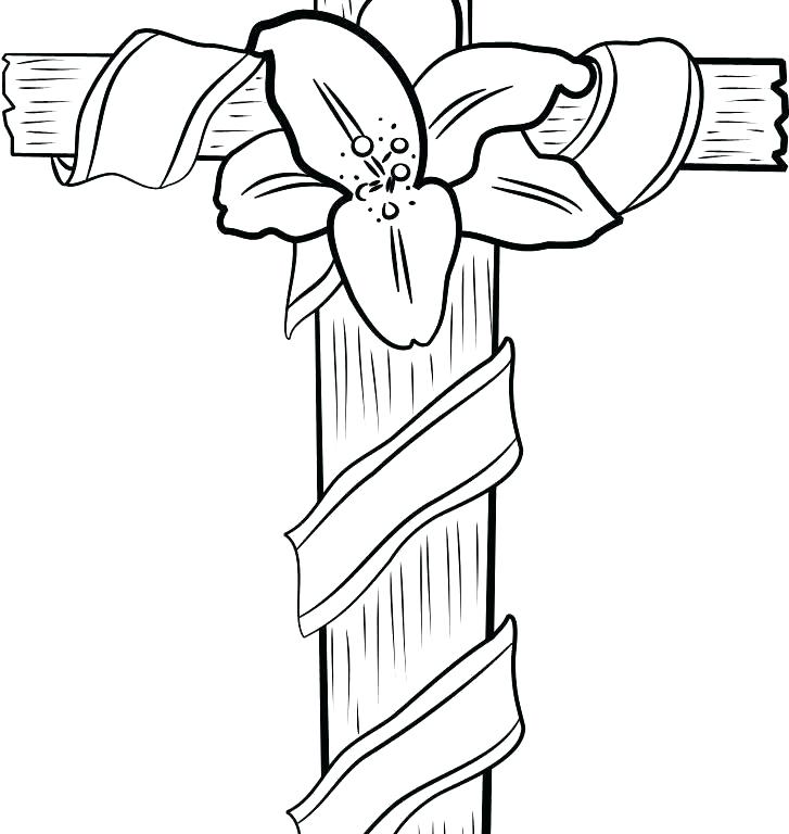 727x768 Cross Coloring Pages Printable